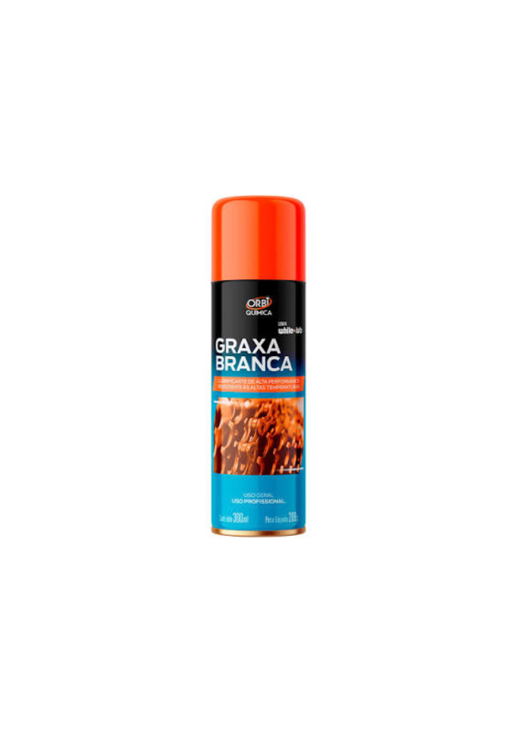 Graxa Branca Lubrificante Spray 300ml/209g Orbi