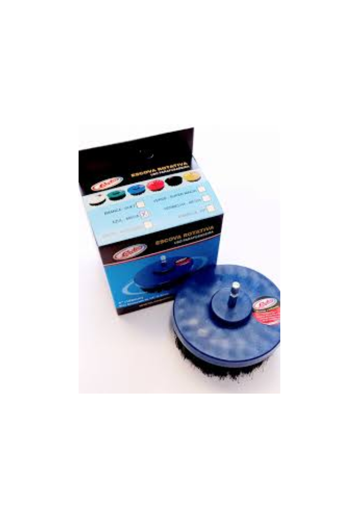 Escova Rotativa Copetec Azul Macia Para Parafusadeira 100mm