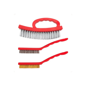 Escova De Aço Manual P/ Limpeza Pesada Kit 3 Peças