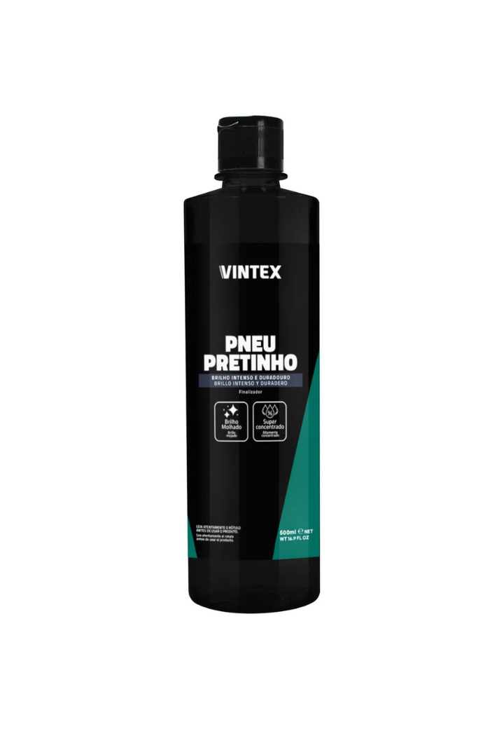 Pneu Pretinho Vonixx Brilha Pneus Vintex 500ml Carro Moto